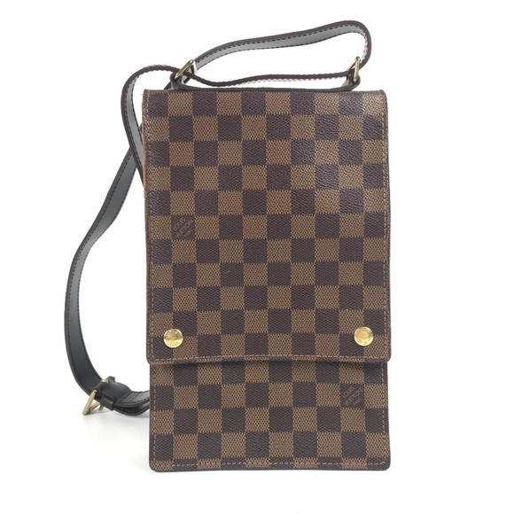 LOUIS VUITTON Brown Damier Canvas Pochette Shoulder Bag